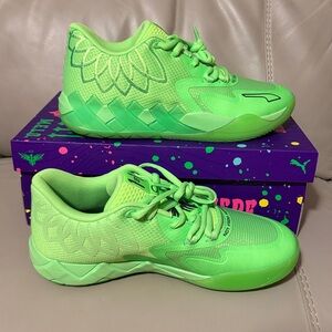 PUMA Mens Mb.01 X Lamelo Lo Basketball Sneakers Shoes - Green NEW